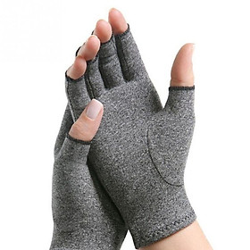 Găng tay Viêm khớp mới Touch Màn hình Găng tay chống viêm khớp Nén Găng tay và đau khớp Cứ phụ nữ Găng tay đàn ông Găng tay Color: Gray Size: L