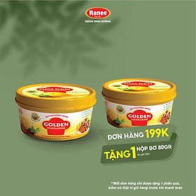{Đơn 199k tặng hộp bơ 80g} Bơ thượng hạng Golden Margarine 200gr