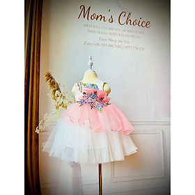 Váy công chúa, đầm công chúa cho bé gái màu trắng cho bé từ 1 -10 tuổi Mom's Choice