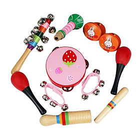 11pcs Toddler  Percussion Musical Instrument Toy Set for Early