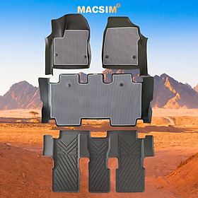 Thảm ô tô sd3 2 lớp dạng lưới lục giác Toyota Innova Cross 2023+ màu ghi bề mặt cao su siêu sạch - Macsim