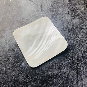 Mua ĐĨA TRAI Trắng 8.5 cm  Đĩa Trai Làm Thủ Công Đựng Trứng Cá Hồi  Trứng Cua  Chấm Gia Vị Sang Trọng  Phụ Kiện Bàn Tiệc