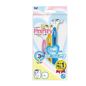 Dao cạo lông cao cấp Nhật Pretty Body bộ 3 chiếc