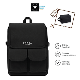 Balo Đựng Laptop TRAVEL BACKPACK Chất Liệu Vải Canvas Cao Cấp PRAZA + (tặng túi hộp V08) - BLS0203