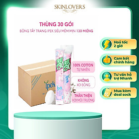 Combo 1 thùng bông tẩy trang Ipek 130 miếng