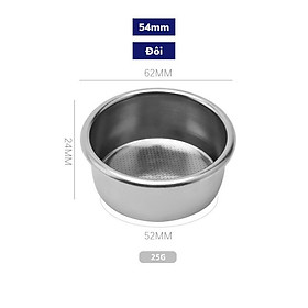 Mua Rổ phin inox 58mm tay pha cà phê espresso tạo crema dày sánh và mịn cafe pha máy lỗ nhỏ đủ size đủ loại bảo hành 1 đổi 1