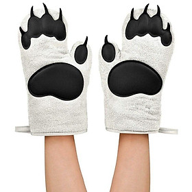 Silicone Bear Paw Insulation Gloves Portable Oven Gloves Kitchen Baking Tools A