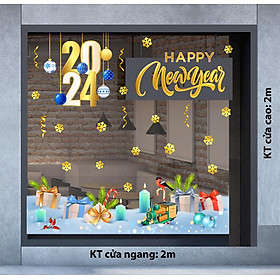 Decal trang trí NOEL 2024 combo số 34