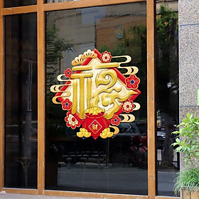 Mua Decal trang trí Tết - bảng vuông chữ PHÚC hiện đại chào xuân