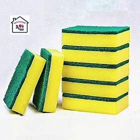 Mua Miếng cọ rửa chén bát xoong nồi xanh vàng
