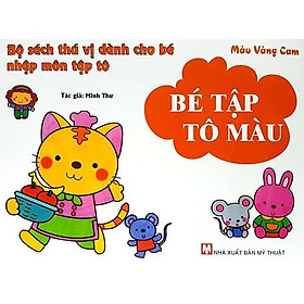 Bé Tập Tô Màu Vàng Cam - Bản Quyền