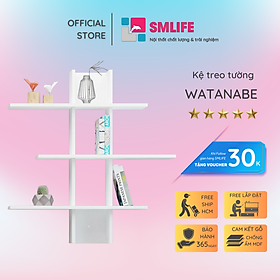 Mua Kệ gỗ trưng bày kiểu dáng thanh lịch SMLIFE Watanabe