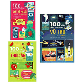 Hình ảnh 100 Things To Know - 100 Bí Ẩn Kinh Ngạc Về Thức Ăn + Cơ Thể Người + Vũ Trụ (Bộ 3 Cuốn)