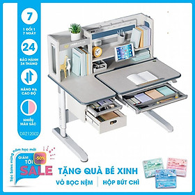 Mua Bàn học thông minh SMLIFE Becky 120cm - DRZ.12002 | 120cm x 78cm x 50-90cm (mặt bàn nâng hạ thuỷ lực)