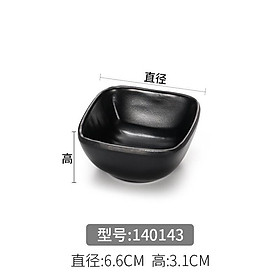 Mua Muối tiêu tròn - lá   1-2-3 ngăn Melamine 100% Ngọc Đen Mờ | ĐĨA MUỐI TIÊU CHẤT LIỆU MELAMINE ĐEN NGỌC HÀN QUỐC