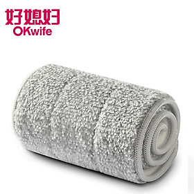 Mua Miếng Lau Nhà Thay Thế OKwife HD-7020  Bông Lau Nhà Thay Thế 42X12CM  Giẻ Lau Nhà Microfiber Thấm Hút Tốt