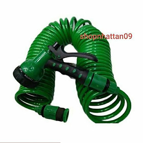 Mua Bộ vòi xịt nước tưới cây 206791 đa năng 7 chế độ kèm dây tưới dạng lò xo co dãn (dâymàu ngẫu nhiên)