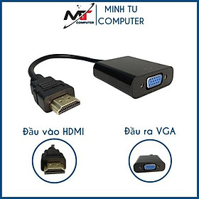 Mua Cáp chuyển đổi HDMI to VGA Chuyển đổi tín hiệu HDMI sang VGA Full HD 1080