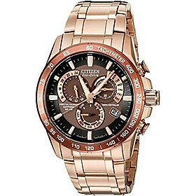 Citizen Men's Eco-Drive Perpetual Chrono Atomic Timekeeping Rose Gold-Tone Watch, AT4106-52X