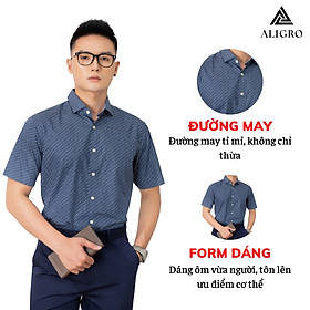 Áo sơ mi cộc tay nam Aligro ALGS-C91