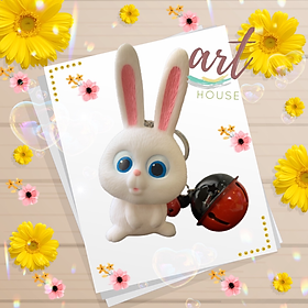 Móc Khoá Thỏ Trắng - Art House