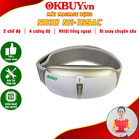 Đai (Máy) Massage Bụng Nikio NK-169AC - Công Nghệ Rung, Lắc Và Xoa Bóp Tiên Tiến, Kết Hợp Hồng Ngoại Hỗ Trợ Giảm Mỡ Bụng, Làm Săn Chắc Cơ Cực Nhanh