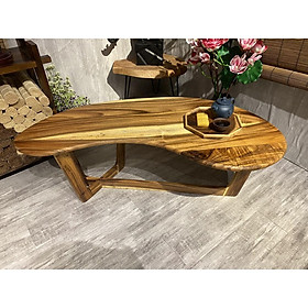 Mua Bàn trà gỗ Me Tây  mặt bàn bầu dục  chân khung lệch