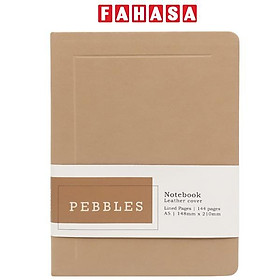 Sổ Bìa Da Pebbles A5 - Kẻ Ngang - 144 Trang 100gsm - The Sun - Warm Stone