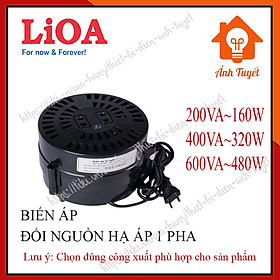 Biến Áp Đổi Nguồn Hạ Áp LiOA - Biến Áp Đổi Nguồn LiOA 200/400/600VA ( Điện Vào 220V- Điện Ra 100/120V)
