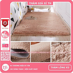 Thảm Lông Xù Màu Be | 100x160cm | Thảm Trang Trí Phòng Khách - Phòng Ngủ - Thảm Trải Sofa - Thảm Dành Cho Bé