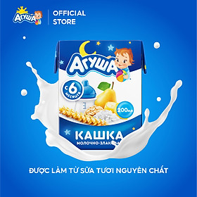 Sữa đêm ngũ cốc vị lê và chuối Agusha 200ml