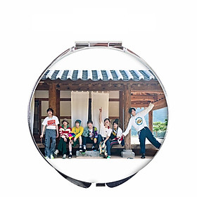 gương mini trang điểm 2 mặt hình nhóm kpop