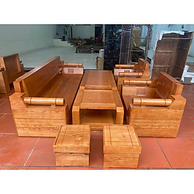 Mua Bộ ghế gỗ sồi Juno Sofa thợ Miền Bắc 7 món