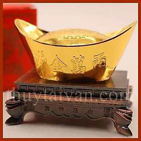 Thỏi Vàng tài lộc có Đế (đặc 5-7cm) chiêu lộc,trang trí,quà tặng