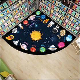 Thảm trải sàn dùng cho góc đọc sách - vũ trụ