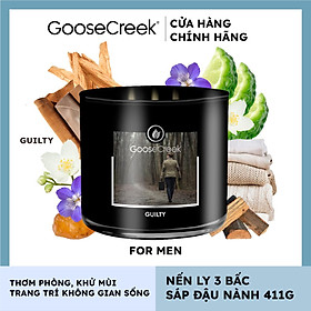 Mua Nến ly 3 bấc sáp đậu nành For Men Goose Creek (411g) - Guilty