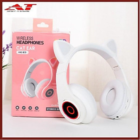 Mua Tai Nghe Chụp Tai HXZ-B39 Bluetooth 5.0 Dạ Quang Hình Tai Mèo Dễ Thương
