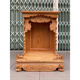 Bàn thờ thần tài ông địa gỗ gõ đỏ 60 x 81CM BTG60P