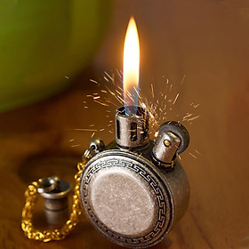 Mua Hột Qụet Bật Lửa Thủ Công F_01 họa tiết hoa văn đẹp Cổ Đẹp độc lạ - Dùng Xăng Đá Cao Cấp ( giao màu ngẫu nhiên )