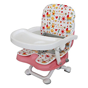 Ghế Ăn Dặm Du Lịch Điều Chỉnh Độ Cao Có Nệm Mastela 1013-A - Hồng