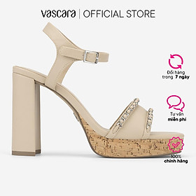 Vascara Giày Sandals Platform Phối Dây Xích - SDN 0814