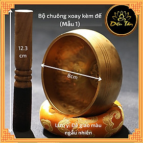 Mua Chuông bát xoay Nepal  Tây Tạng  bằng Đồng  cây gõ mõ và đế - Chiếc chuông biết hát thanh đồng thư giãn  êm dịu