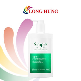 Sữa rửa mặt phục hồi Simple Repair+ Cream Cleanser (240ml) - Hàng chính hãng