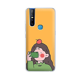 Ốp lưng dẻo cho điện thoại Vivo V15 - 01191 7899 GIRL01 - in hình chibi dễ thương - Hàng Chính Hãng