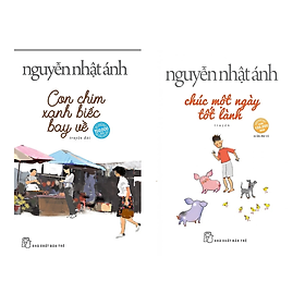 Hình ảnh Sách Combo 2 Cuốn Đặc Sắc Của Nguyễn Nhật Ánh : Con Chim Xanh Biếc Bay Về trẻ + Chúc Một Ngày Tốt Lành trẻ ( Bộ Sách Được Độc Giả Yêu Thích Nhất )