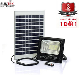 Đèn Pha Năng Lượng Mặt Trời SUNTEK LED Solar Light JD-8860 60W - Hàng Chính Hãng