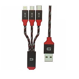 Mua Cáp 3 đầu  BYZ đỏ đen -Hàng nhập khẩu
