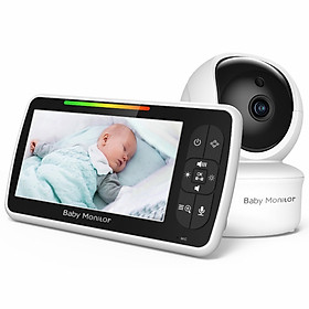 Máy báo khóc Baby Monitor Pro SM650 góc xem 360 với độ phân giải cao âm thanh nét