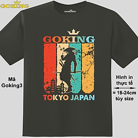 Samurai, mã Goking3. Áo thun Nhật Bản đẹp cho nam nữ, áo phông thoát nhiệt GOKING hàng hiệu cao cấp
