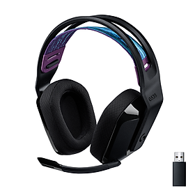 Tai nghe game không dây Lightspeed Logitech G535  - Trọng lượng nhẹ, âm thanh nổi, tương thích PC, PS4, PS5, Mic gấp để tắt tiếng - Hàng chính hãng
